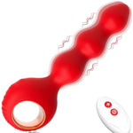 Vibrating Anal Beads Anal Toys,Vibrating Butt Plug Prostate Massager With Pull Ring,10 Vibration Graduated Design Anal Sex Toys Waterproof Bullet Vibrator For Men,Women And Couples Adult Toys
