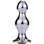 Stainless Steel Anal Beads Butt Plug With Big Balls And Purple Jewelry Prostate Massage Trainer Anal Dilator For Couple And Lovers