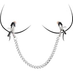 Powerful Nipple Sucker Nipple Chain Clamps Set Nipple Sucking Stimulator With Adjustable Metal Breast Clamps Nipple Clips For Couples Sm Flirting Sex Game