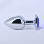 Anal Plug Adult Sex Toy, Blue Gem Anal Toys Adult Sex Toys Games Butt Plug,Personal Anal Plug Sex Toy For Adult Women,Men And Couples, Stainless Steel (Small)