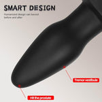 3 Sizes of Smooth Black Bullet Shape Anal Plug with Suction Cup? Silicone Butt Plugs Butt Dildo Adult Sex Toy for Women Men - M