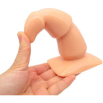 Silicone Anal Plug G-Spot Stimulator Anal Beads Prostate Massage Butt Plug,Anal Stretcher Trainer Big Anal Plug Anal Beads With Strong Suction Cup For Hands-Free Play For Men Women(Flesh)