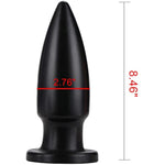 8.5" Large Tapered Black Anal Plug Trainer Big Butt Plug Prostate Stimulator For Advanced Men Women Anal Training Toy