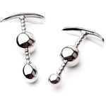 Metal Anal Plugs Stainless Steel Butt Plugs For Anal Training Wearable Pull Bead Butt Plugs Massage Prostate And G-Spot Adult Sex Toys (S)