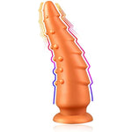 Liquid Silicone Anal Plug For Men And Women - Masturbation And Anal Expansion With Strong Suction Cup - Double Pleasure With Grain Layered Design On Both Sides (S)