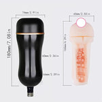 Male Masturbators Cup With 3Xlr Adapter For Sex Machine Auto Thrusting Pocket Pussy Male Stroker Realistic Vagina Adult Sex Toys For Man Masturbation
