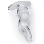 Anal Plug 9.8 Inch Clear Butt Plug, Wave Anal Dildo With Ergonomic Base, Clear Dildo For Prostate Massage And G-Spot Masturbation, Adult Sex Toys For Men And Women Long Time Wear (L)