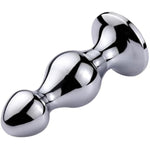 Stainless Steel Anal Beads Butt Plug With Big Balls And Purple Jewelry Prostate Massage Trainer Anal Dilator For Couple And Lovers