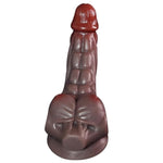 Realistic Dildos For Female Silicone Anal Dildo With Torso Texture Thick Male Masturbator Prostate Massager For Adult Sex Toys (Brown,L)