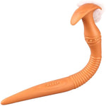 Super Long Anal Plug Dildo, Flexible Liquid Silicone Butt Plug Vaginal Anus Deep Stimulation Massage Masturbation Adult Sex Toy For Men Women Couple Sex (M)