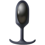 HEAVY HITTERS Premium Silicone Weighted Anal Plug - Extra Large, Black