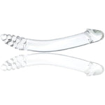 Double Ended Glass Dildos - 7.87 Inch Anal Dildo Butt Plug G-Spot Stimulation Glass Wand Sex Slave Fetish Prostate Massager Masturbation Sex Toy For Women Men