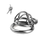Male Chastity Cage Adult Sex Toys Metal Cock Cage With Invisible Lock And 2 Keys For Binding A Man'S Penis Skeletonized And Breathable Chasity Device Made Of Stainless Steel (1.77In,S)