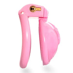 Nylon 3D Printed Lightweight Pink Cage Male Chastity Devices Lock 4 Rings Virginity For Sissy Men (Big)