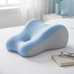 Couples Butt Cushion For Pregnant Women Furniture Pillow Pillowcase Suitable For Home Use, Ideal For Sitting And Lying, Foam Pillow Modern And Simple Style (Blue)