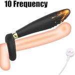 Silicone Vibrating Cock Ring For Men And Women G-Spot Rabbit Vibrator With 10 Powerful Vibration Modes Waterproof Rechargeable Clitoral Vagina Penis Stimulator Massager Adult Sex Toy For Coupl (Black)