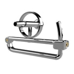 Male Chastity Cage With Removable Catheter Metal Cock Cage Adjustable In 5 Different Sizes Sex Toys Chastity Device For Restraining A Man'S Penis Scrotum Restraints Stainless Steel Penis Cage