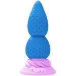 Big Strawberry Anal Plug Adult Sex Toy For Beginner, Fantasy Huge Silicone Butt Plug Trainer, G Spot Anal Adult Toy For Men Women Couples (Blue)