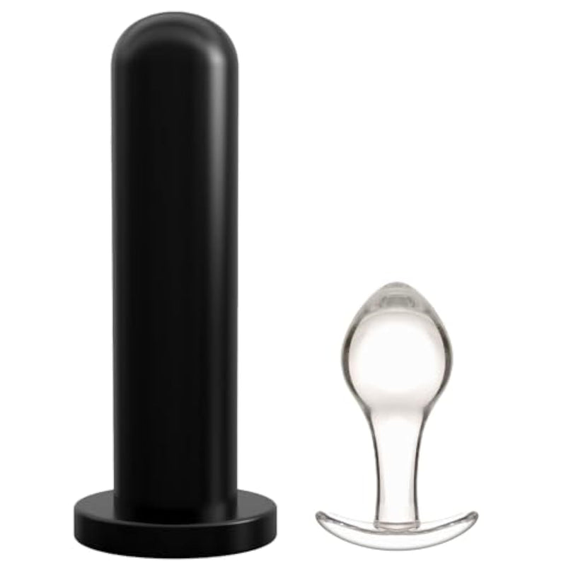 3.2“ Glass Plug +7.48” Anal Dildo