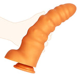 Ultral Soft Realistic Dildo G-Spot Penis Liquid Silicone Anal Plugs Thread Anal Beads Prostate Massager For Men Women (Xl)