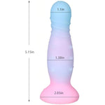 Luminous Soft Anal Plug Adult Sex Toys With Bottom Suction Cup, Silicone Bowling Shape Mini Butt Plug Dildo G-Spot Anal Sex Toy Masturbation For Men And Women Couples