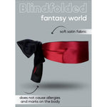 Blinfolds For Sex Play Spanking Feather Ticklers Teasers Bdsm Blindfold For Adults Couples Play Kit Fetish Bdsm Bondage Sex Whips Red Eye Mask 59"