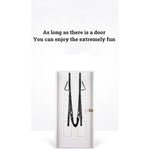 Door-Mounted Couples' Fitness Swing With Adjustable Support Straps - Ergonomic Design For Bedroom Exercise & Intimate Workouts - Soft Cushioned Seat Home Gym Accessory