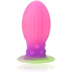 Anal Plug Silicone Anal Sex Anal Plug Anal Massage Plug With Strong Suction Cup Luminous Anal Plug For Male And Female Couples (S)