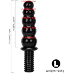 Xxl Huge Thick Anal Beads Butt Plug With With Non-Slip Handle Long Anal Dildo G-Spot Stimulation Prostate Massage Sex Toys For Experienced Female Male Gay Couple Advanced Player (L)