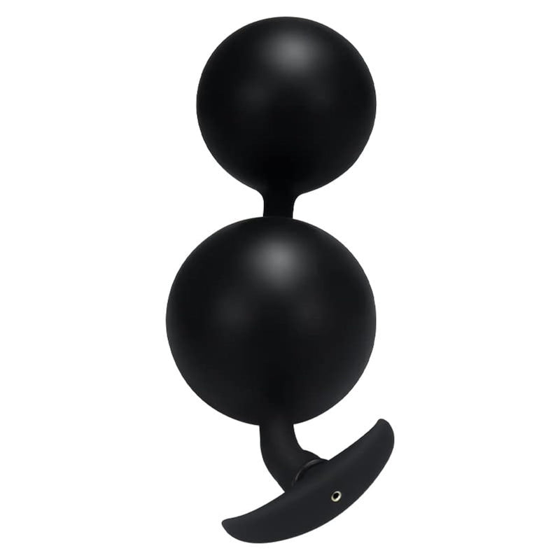 Silicone Expand Inflatable Anal Plug With Built-In Steel Balls,Bead Pulling Anal Dilator Sex Toy