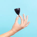 Average Cervix Menstrual Cup | Award Winning Reusable Period Cup | Soft Flexible Alternative to Pads & Tampons Sustainable Feminine Hygiene Leak Proof | (Large Black)