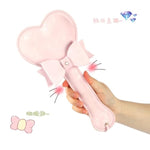 Premium Satin Leather Paddle With Bow, 29 Cm Long-Usrb30 (Pink)