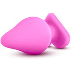 Eden Heart Shape Base Silicone Anal Butt Plug Sex Toy For Men & Women - Pink | Soft, Safe & Perfect For Beginners | Ideal For Prostate Play & Anal Training | Fun Adult Toy For Couples & Solo Play