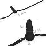 Bondage Set Silicone Realistic Dildo Gag With Ball And Adjustable Bondage Handcuff Sm Adult Sex Toys For Male Female Couples