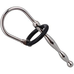 Smooth Urethral Sounds Catheter Plug Metal Urethral Rod With Silicone Penis Cock Rings(018)