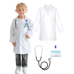 Doctor Kit For Toddlers 3 4 5 Years Old, Pretend Play Doctor Costume For Kids, Dress Up Nurse Coat With Real Stethoscope For Boys Girls Christmas Gift