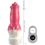 Wolf Penis Sleeve Enlarger, Animal Cock Sleeve Extender Male Length Girth Extension Delay Ejaculation Monster Knot Sheath Adult Sex Toy For Men Couples