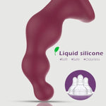 6.7'' Silicone Anal Dildo Butt Plug With 3 Knots, Heart-Shaped Suction Cup For Hands-Free Use,G-Spot Anal Stimulator For Women,Prostate Massager For Men,Anal Beads Trainer & Anus Dilator Adult Sex Toy