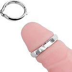 Metal Cock Ring, Cock Ring Adjustable Male Metal Penis Ring (Large)
