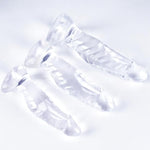 3-Piece Realistic Monster Transparent Dildo Set (Small, Medium, Large) With Suction Cups – Fantasy Clear Dragon-Shaped Big Anal Plug Dildos, Prostate Massager, Beginner To Advanced Alien Sex Toys