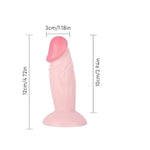 4.7 Inches Realistic Dildo For Beginners, Silicone Anal Dildos Lifelike Fake Penis For Women/Men/Gay, Adult Sex Toys For G Spot Stimulator Anal Plug Training Sets (Flesh)