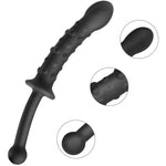 Silicone Prostate Massager Anal Butt Plug With Floating Point And Handle Round Head Anal Training Sex Toys For Men Women