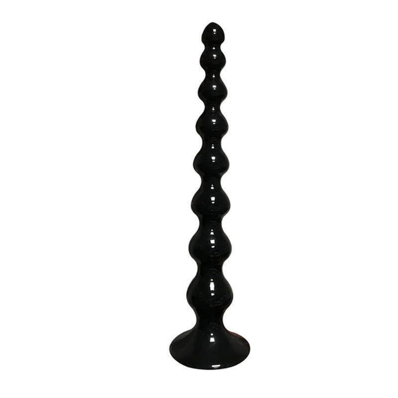 Anal Beads Super Long 14.2" Anal Plug Large Butt Plug Dildos With Suction Cup Anal Sex Toy For Men Women Couples (Black S)
