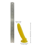 6.34In Yellow Banana Shape Smooth G Spot Dildo, Lifelike Fruit Realistic Dildo With Big Suction Cup Adult Sex Toy For Women