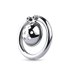 Stainless Steel Smooth And Light Men'S Desire To Escape Chastity Lock Short Chastity Lock Cage 50Mm