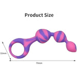 Silicone Anal Beads Butt Plug - Anal Chain Sex Toys, Different Sizes Anal Balls Prostate Massage Anal Trainer Anal Plug Men And Women Couple Anal Dildo Anal Colorful Colors