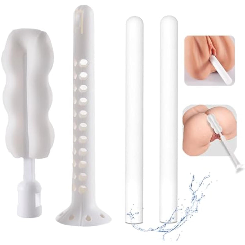 Sex Doll Care Kit Male Masturbation Cleaning Kit, Includes 2 Reusable Absorbent Dryer Sticks, Adult Multi-Purpose Pocket Pussy Vagina Rear Sex Toy Cleaning Ki Penis Trainer Cleaning Brush