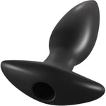 Silicone Anal Plug With Vibrating Bullet Vibrator, Prostate Massager Sex Toy For Men Women Gay Couple, 10 Modes Butt Plug Anus Stimulator Tranier (Black)