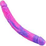 12.8" * 1.5" Realistic Double Ended Sided Fantasy Dildo For Women, Soft Silicone 11" Pink Purple Double Headed Dildo G-Spot Penis, Monster Alien Thick Large Long Anal Dildos Sex Toy For Lesbian Gay