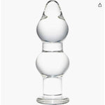 Glass Butt Plug, Anal Plug Large Crystal Clean Big Anal Plug, Anal Dildo Balls Anal Sex Toys For Woman 140X48Mm